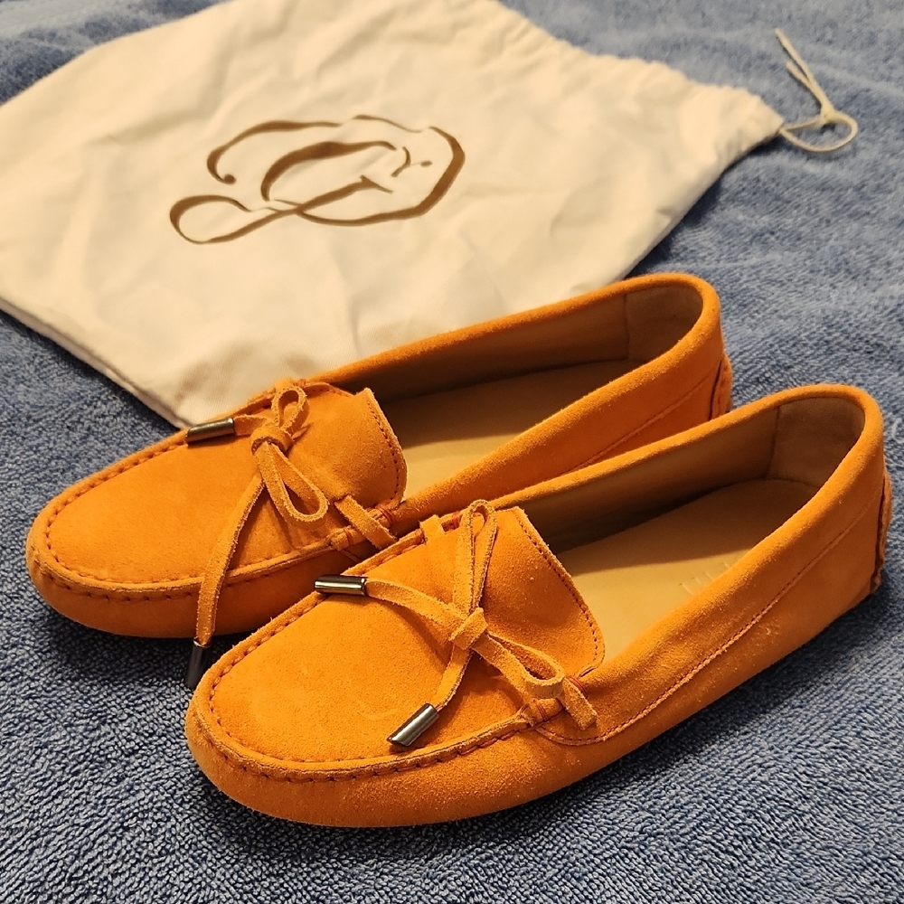 M. Gemi Vibrant Orange Moccasins